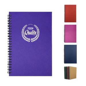 A5 Kraft Cover Spiral Lined Notebook
