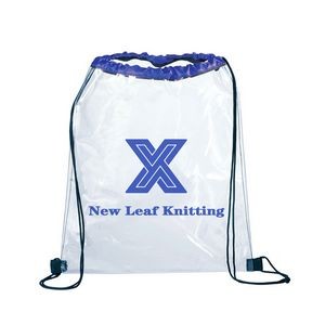Clear PVC Drawstring Backpack (14"x17")