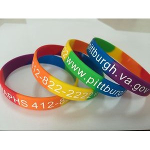 Rainbow Silicone Bracelet