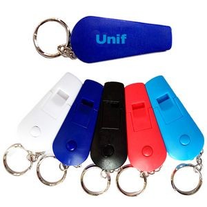 Creative Keychain With Led Flashlight And Whistle