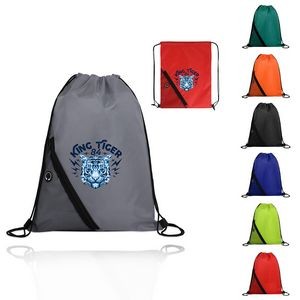 13 1/2 " X 18" Durable Pocket Drawstring Backpack