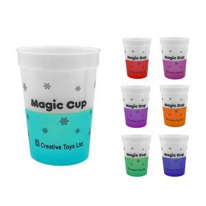 16 Oz Color Changing Plastic Stadium Cups