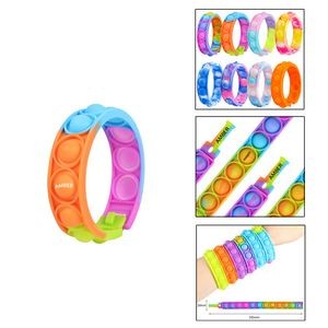 Silicone Push Pop Bubble Toy Wristband