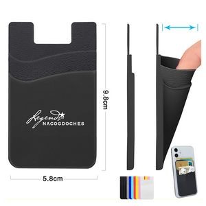 Double Pocket Silicone ID Credit Card Holder