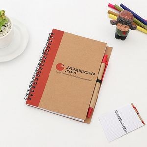 Eco Spiral A5 Notebook with Pen