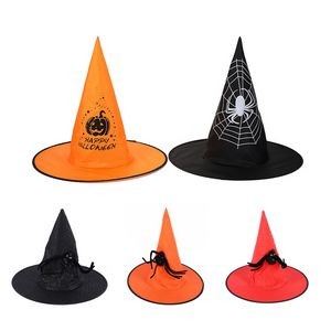 Peaked Black Witch Hat
