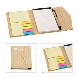 Magnetic Memo Notebook With Sticky Flags & Pen