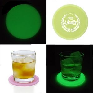 Luminous Coasters 4" Round Silicone Glow