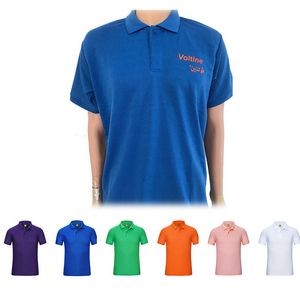 Custom Unisex 180g Cotton T-shirts Polo Shirt