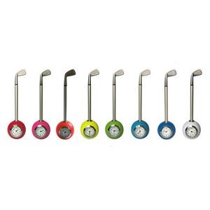 Golf Ball Pen Holder w/Clock