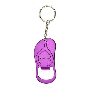 Flip Flop Bottle Opener w/Keychain