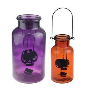 Halloween Glass Candle Jar