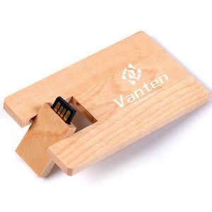 Wooden Card Shaped USB Drive