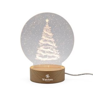 LED 3D Christmas Tree Night Light Lamp
