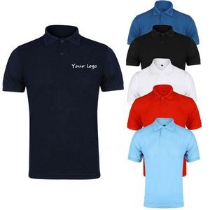 Men's Short Sleeve Polo Tshirt with Custom Logo