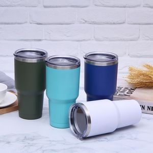 30 Ounce Vacuum Insulated Stainless Steel Travel Tumbler