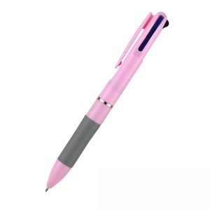 Customized Candy Color 3 ink color Advertising Ballpoint Pen