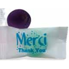 5 Flavor Crystal Fruit Candy w/ Stock Merci Thank You Wrapper