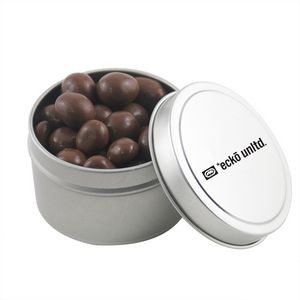 Round Tin w/Chocolate Peanuts