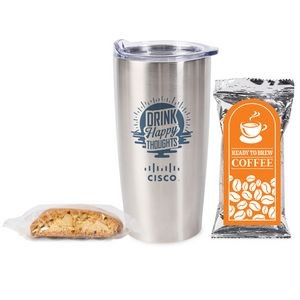 Coffee Pack and Biscotti Tumbler Set