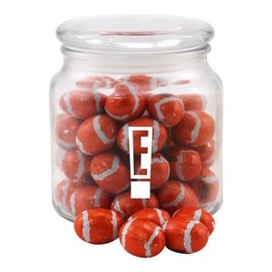 Jar w/Chocolate Footballs