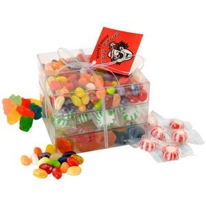Candy Covered Large 3 Way Stack Acetate Tower w/Ribbon & Hang Tag