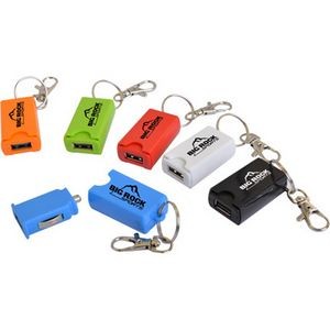 USB Car Charger w/Keychain
