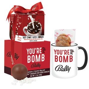 Mrs. Fields Mug & Cookies With Hot Chocolate Bomb Gift Set