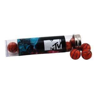 Tube w/Chocolate Basketballs