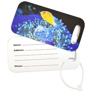 Rectangle Metal Luggage Tag - Full Color