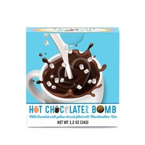 Easter Hot Chocolate Bomb With Yellow Drizzle