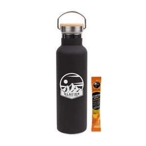 20 Oz. Stainless Steel Insulated Vacuum Bottle w/Energy Mix Packet
