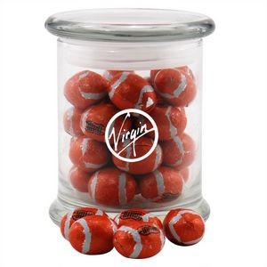 Jar w/Chocolate Footballs