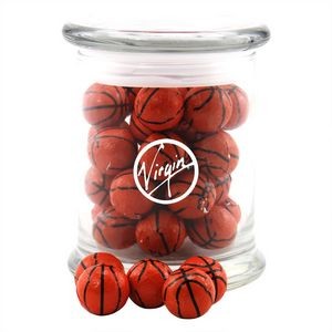 Jar w/Chocolate Basketballs