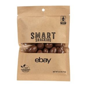 Fair Trade Milk Chocolate Almonds in Eco Kraft Pouch