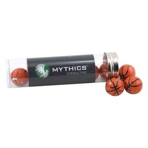 Tube w/Chocolate Basketballs