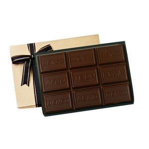 Large 9 Section Molded Chocolate Bar