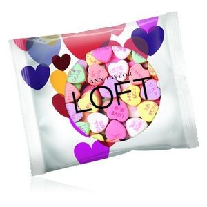 2 Oz. Full Color DigiBag with Imprinted Conversation Hearts