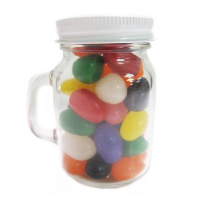 Glass Mini Mason Jars- Jelly Beans Assorted