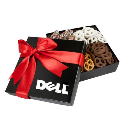 4 Delight Gift Box w/Assorted Mini Pretzels