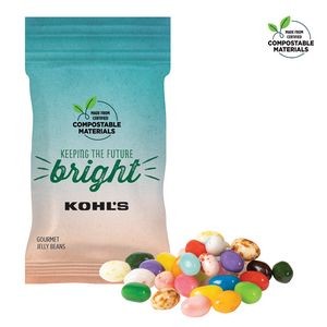1 Oz. ECO-Digibag, Compostable & Full Color, Gourmet Jelly Beans