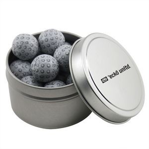 Round Tin w/Chocolate Golf Balls