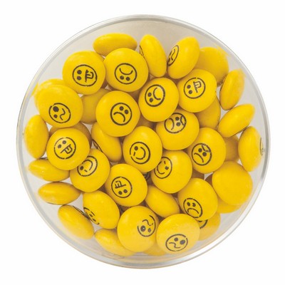 Small Round Acrylic with Chocolate Button Emojis