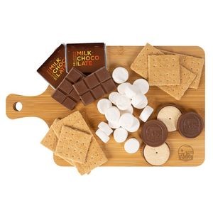 S'mores Dessert Bamboo Wood Charcuterie Cutting Board