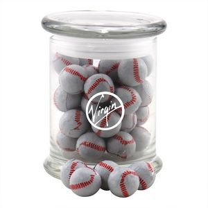 Jar w/Chocolate Baseballs