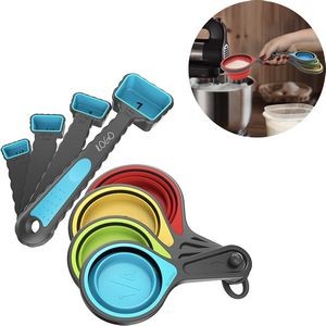 Spoons And Collapsible Measuring Cups Set