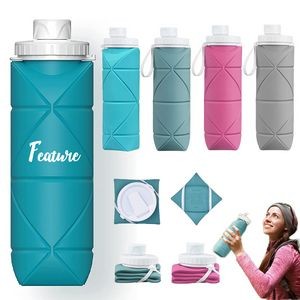 Silicone Portable Leakproof Collapsible Travel Water Bottles