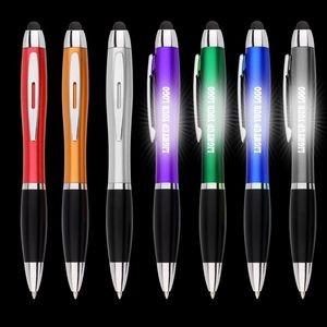Stylus For Touch Screens Led Light Ball Point Pen
