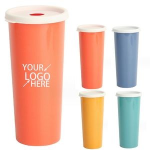 14 Oz. Wheat Straw Cup With Lid