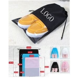 Non-woven Dust-proof Drawstring Bag With Clear Window